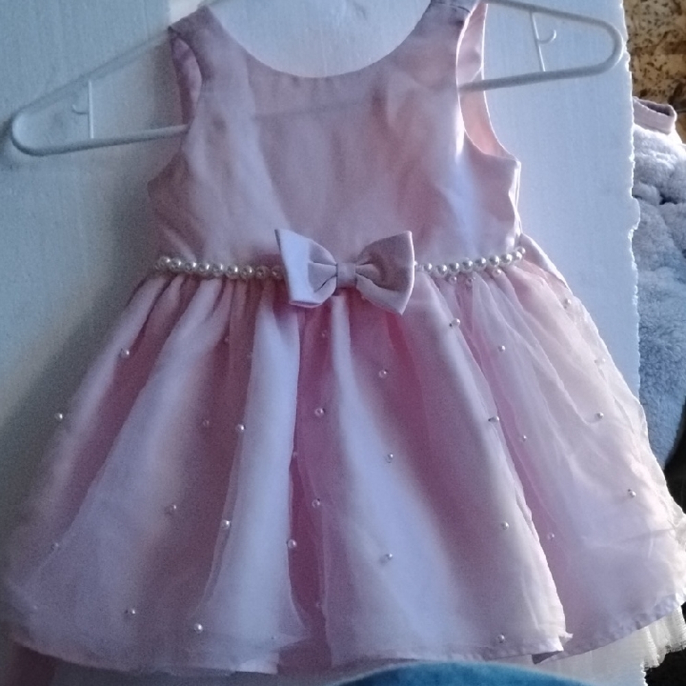 American Princess Pink Sleeveless A-Line Dress for Weddings